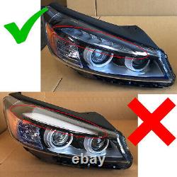 Headlight Assembly for 2016 2018 Kia Sorento Right Passenger with LED Accent DRL