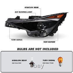 Headlight For 2021 2022 Hyundai Elantra LED DRL Black Left Driver Halogen 21 22