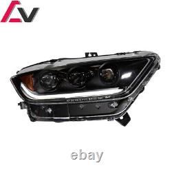 Headlights For 2015 2016 2017 Ford Mustang GT LED DRL Sequential Signal Lamp Set