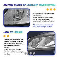 Headlights For 2015-2020 GMC Yukon Halogen with LED DRL Projector Lamps L+R 15-20