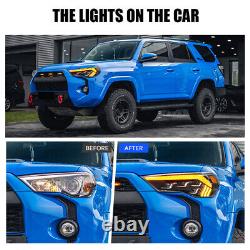 Headlights For Toyota 4Runner 2014-2021 LED Head Lamp DRL Turn Signal Sequential