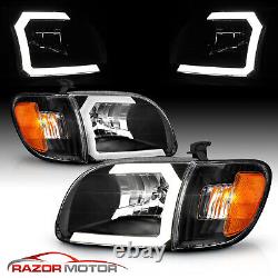 LED C Light For 2000-2004 Toyota Tundra Regular/Access Cab Black Headlights