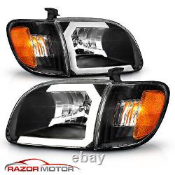 LED C Light For 2000-2004 Toyota Tundra Regular/Access Cab Black Headlights