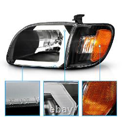 LED C Light For 2000-2004 Toyota Tundra Regular/Access Cab Black Headlights