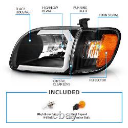 LED C Light For 2000-2004 Toyota Tundra Regular/Access Cab Black Headlights