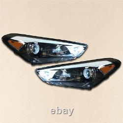 LED DRL Headlight Assembly for 2016 2018 Hyundai Tucson Driver Passenger Set 2Pc