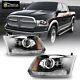 Led Drl Headlights For 2009-2018 Dodge Ram 1500 2500 3500 Black Clear Projectors