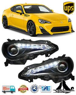 LED DRL Projector Headlights For 2013-2016 Subaru BRZ /Scion FR-S /Toyota 86