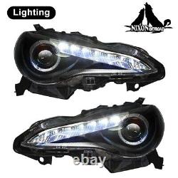 LED DRL Projector Headlights For 2013-2016 Subaru BRZ /Scion FR-S /Toyota 86