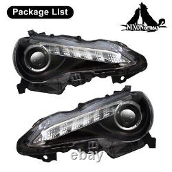 LED DRL Projector Headlights For 2013-2016 Subaru BRZ /Scion FR-S /Toyota 86