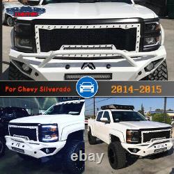 LED DRL for Chevy Silverado 1500 2014-2015 Headlights Projector 14-15 Front Lamp