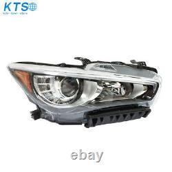 LED Headlight Headlamp Right Passenger Side For 2014-2017 Infiniti Q50 witho AFS