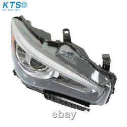 LED Headlight Headlamp Right Passenger Side For 2014-2017 Infiniti Q50 witho AFS