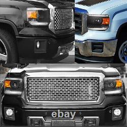 LED Headlights FOR GMC Sierra 1500 2014-2018 Sierra 2500 HD 3500 HD 2015-2019 H