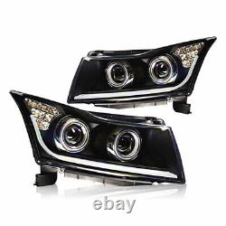 LED Headlights For 2011-2015 Chevy Cruze Projector DRL Black Signals Lamps New