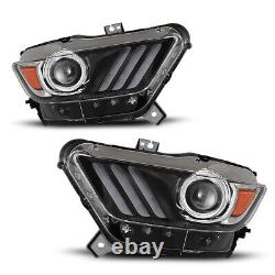 LED Headlights For 2015 16 2017 Ford Mustang/GT350 HID/Xenon Projector DRL Lamp