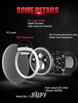 LED Headlights Tail Light Fog Turn Signal Lamp Combo For Jeep Wrangler JK 07-18