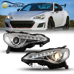 LED Headlights + Tail Lights For 2013-2016 Subaru BRZ / Scion FR-S Lamps Clear