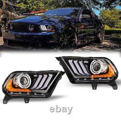 LED Headlights for Ford Mustang 2010-2012 Projector Sequential Front Assembly