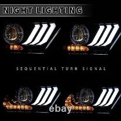 LED Headlights for Ford Mustang 2010-2012 Projector Sequential Front Assembly