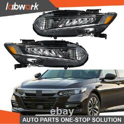 Labwork Headlight For 2018-2020 Honda Accord Sedan 4Dr LED DRL Left&Right Side