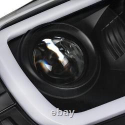 Labwork Right+Left Headlights For Toyota Tacoma 2005-2011 LED Black Projector