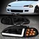 Led Drlfor 92-95 Honda Civic 2/3dr Smoked Housing Headlight Amber Signal Lamps