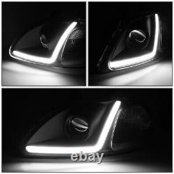 Led Drlfor 96-98 Honda CIVIC Black Housing Clear Corner Projector Headlights