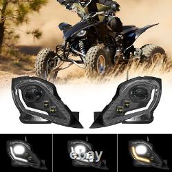 Led Headlights Assembly for Yamaha Raptor 250 350 700 YFZ 450 450R 450X 2006-22