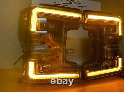 Open Box Morimoto Ford Super Duty (17-19) Xb Amber Drl Led Headlights (gen 2)