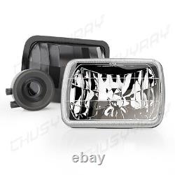 Pair 5x7 7x6 LED Headlights Hi/Lo For Ford F650 F750 F250/350/450 Super Duty