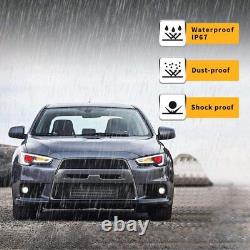 Pair LED Headlights For Mitsubishi Lancer / EVO X 08-17 Audi Style with Demon Eyes