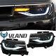 Pair Led Projector Headlights Front Lamps For 2014-2015 Chevrolet Chevy Camaro