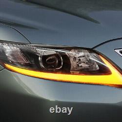 Pair VLAND LED DRL Headlights For 2010-2011 Toyota Camry With Sequential Indicator