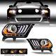 Pair For 2010-2012 Ford Mustang Headlights Sequential Led Projector With Bulbs