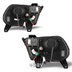 Pair for 2010-2012 Ford Mustang Headlights Sequential LED Projector with Bulbs