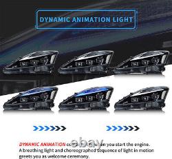 Projector LED Headlights For 2006-2014 Lexus IS250 IS350 ISF with Blue DRL Startup