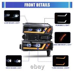 Sequential LED Headlights For 2019-2021 Chevrolet Silverado 1500 Turn Signal Set