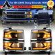 Sequential Projector Headlights For 2014-2015 Chevy Silverado Led Drl Light Bar