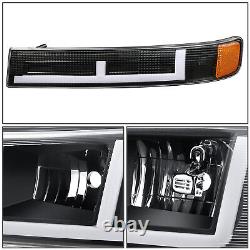 Switchback F-LED DRL For 03-24 Chevy Express GMC Savana 1500-3500 Headlights