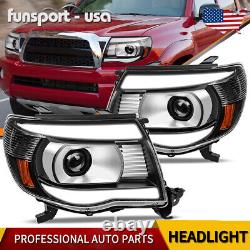 Switchback Sequential LED DRL Projector Headlights For 2005-2011 Toyota Tacoma