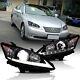 Vland 1pair Led Headlights For 2010-2012 Lexus Es350 Front Lamps Black Housing