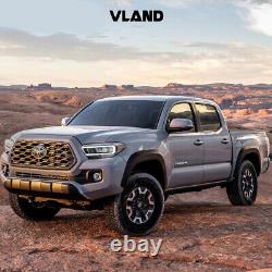 VLAND Full LED Reflector Headlights WithDRL For 2016-21 Toyota Tacoma Front Lamps