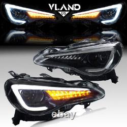 VLAND LED Headlights Assembly Sets For Scion FR-S Toyota 86 Subaru BRZ 2013-2020