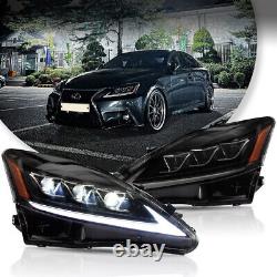 VLAND LED Headlights DRL Projector Headlamps For 2006-2013 Lexus IS 250 350 ISF