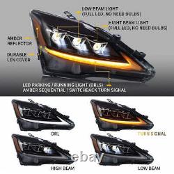 VLAND LED Headlights DRL Projector Headlamps For 2006-2013 Lexus IS 250 350 ISF