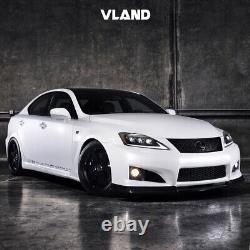 VLAND LED Headlights DRL Projector Headlamps For 2006-2013 Lexus IS 250 350 ISF