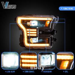 VLAND LED Headlights Fit For Ford F150 2015-2017 & Ford Raptor 2016-2021 Set