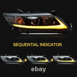 VLAND LED Headlights Fit Toyota Camry XLE LE SE Sedan 2010 2011 Sequentials