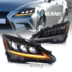 VLAND LED Headlights For 2006-2013 Lexus IS 250 350 ISF LED Projector Headlights